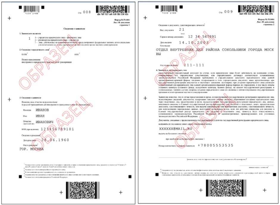 сведения о заявителе НКО