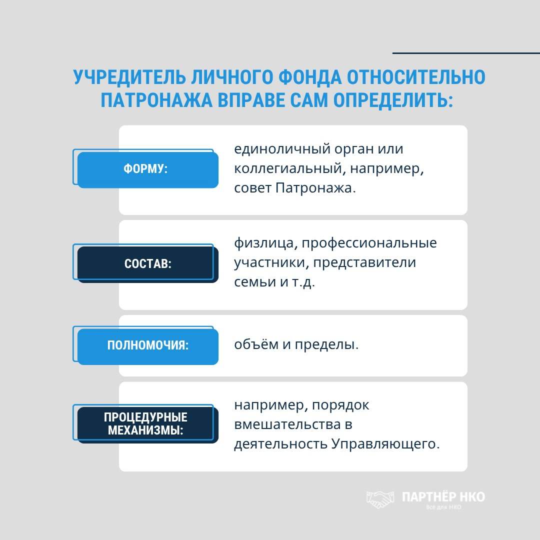 Учредитель личного фонда