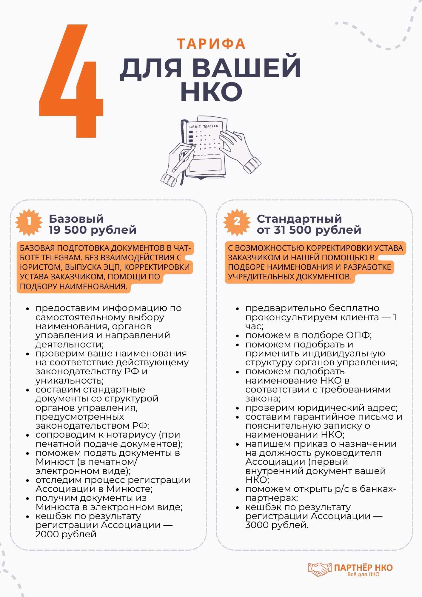 Тарифы ассоциации